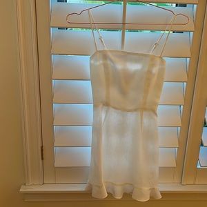 White mini reformation dress